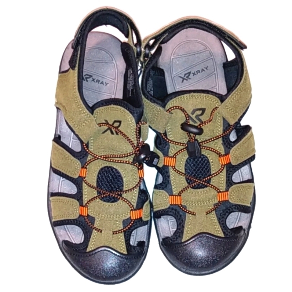 XRAY OLIVE GREEN CUSHIONED CLOSED TOE SANDALS SIZE 9 NWT
